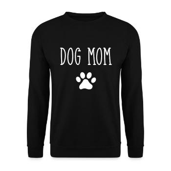 Dog Mom Dogs pet - Unisex Sweatshirt - black - Front - Alina (178cm) & Michal (187cm)