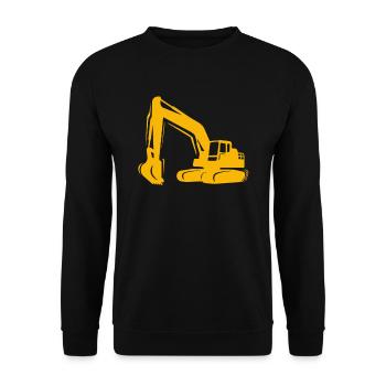 Conducteur de pelle chantier de pelle - Sweat-shirt Unisexe - noir - Devant - Alina (178cm) & Michal (187cm)