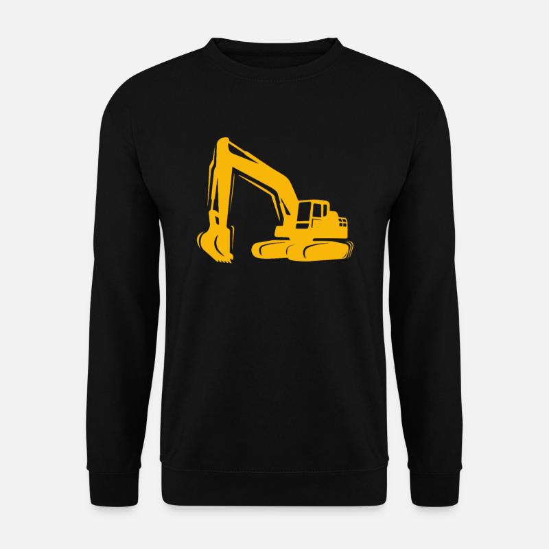 Baggerfahrer Bagger Baustelle - Unisex Pullover - Schwarz