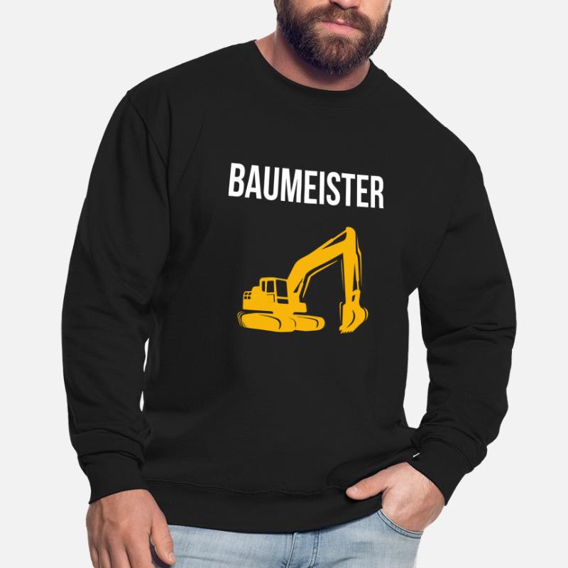 Excavator builder construction site excavator dredging Unisex Sweatshirt