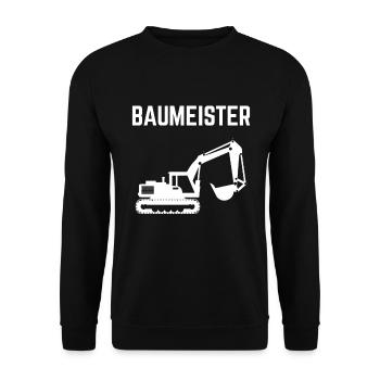 Constructeur excavateur - Sweat-shirt Unisexe - noir - Devant - Alina (178cm) & Michal (187cm)