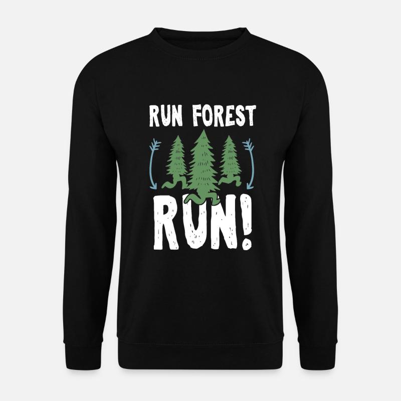 Lustiger Camper-Lauf Forest Run Environmental - Unisex Pullover - Schwarz