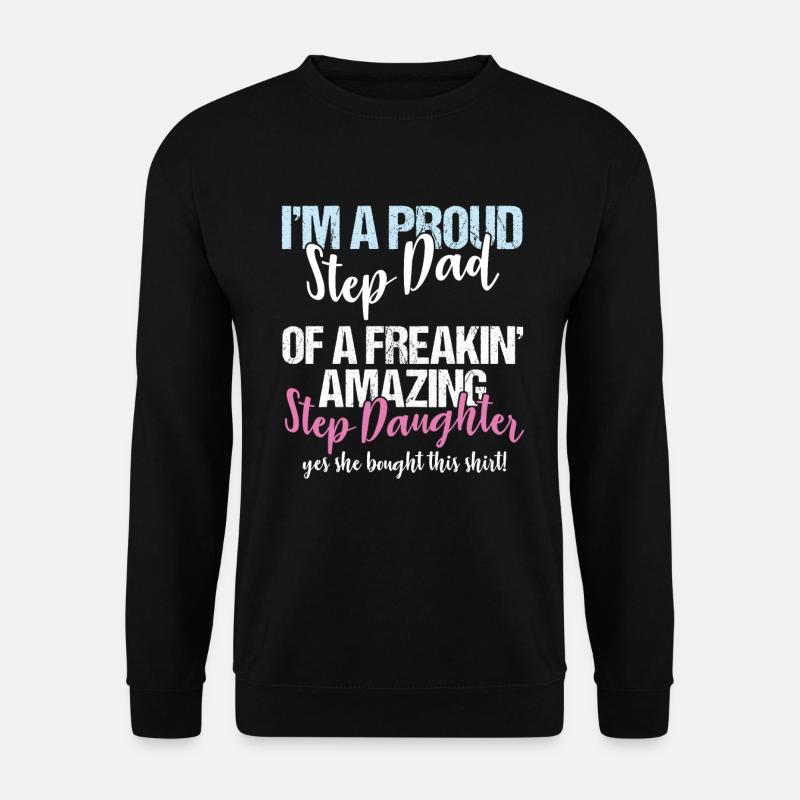 Beau-père Je suis fier de mon père - Sweat-shirt Unisexe - noir