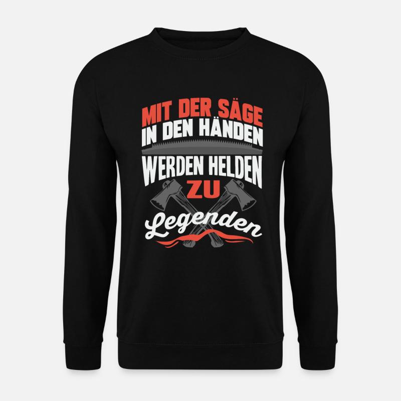 Förster Holzfäller Waldarbeiter - Unisex Pullover - Schwarz