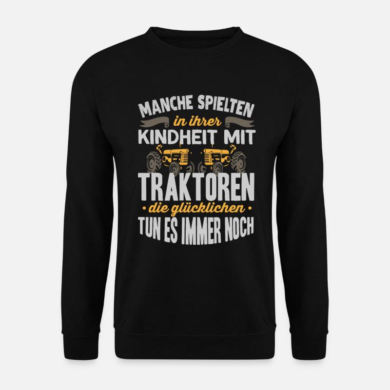 Bauer Landwirt Traktor - Unisex Pullover - Schwarz