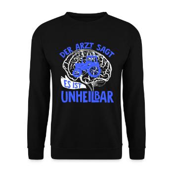 Farmer farmer farming - Unisex Sweatshirt - black - Front - Alina (178cm) & Michal (187cm)
