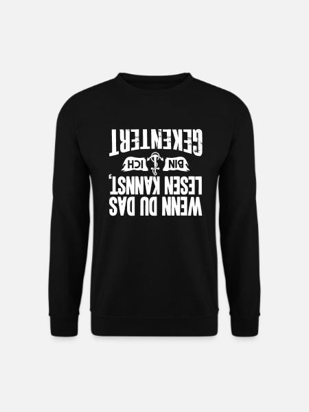Segler Segeln Segelschiff Spruch Segelboot - Unisex Pullover - Schwarz