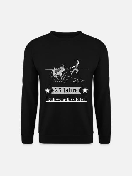 25 Jahre Kuh-vom-Eis-Holer - Unisex Pullover - Schwarz