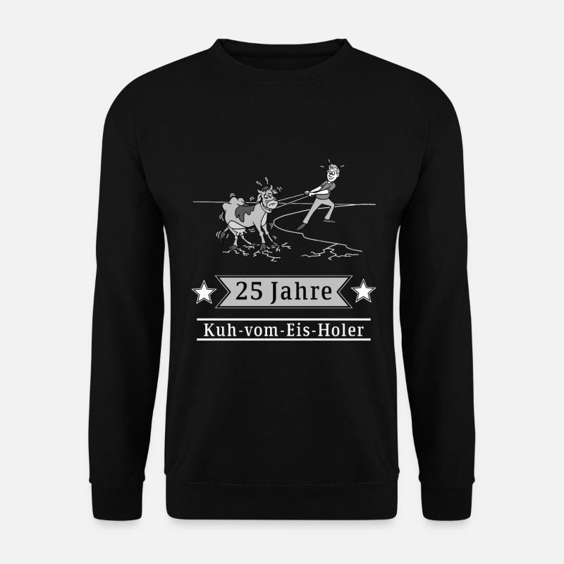 25 Jahre Kuh-vom-Eis-Holer - Unisex Pullover - Schwarz