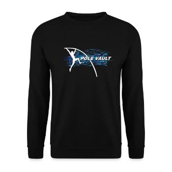 Stabhochsprung-Gymnast-Tanzen-balancierende Akrobaten - Unisex Pullover - Schwarz - Vorne - Alina (178cm) & Michal (187cm)