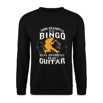 Bands Guitarists Bassist Music Lovers Real - Unisex Sweatshirt - black - Front - Alina (178cm) & Michal (187cm)