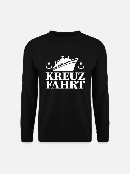 Schiff Kreuzfahrtschiff Kreuzfahrt Meer - Unisex Pullover - Schwarz
