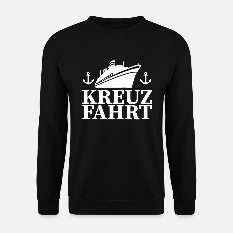 Schiff Kreuzfahrtschiff Kreuzfahrt Meer - Unisex Pullover - Schwarz