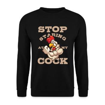 Chicken Hen Poultry Farmers Animal Lovers Gift - Unisex Sweatshirt - black - Front - Alina (178cm) & Michal (187cm)