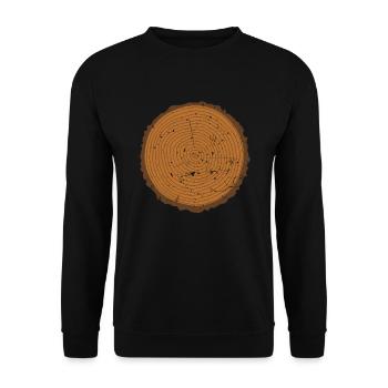 Forestier forestier forestier bûcheron forestier - Sweat-shirt Unisexe - noir - Devant - Alina (178cm) & Michal (187cm)