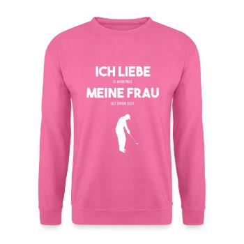 Golf Spruch Golfer Golfen - Unisex Pullover - Pink - Vorne