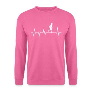 Joggen Herzschlag Laufen Jogging - Unisex Pullover - Pink - Vorne