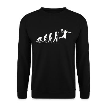 Handball - Unisex Pullover - Schwarz - Vorne - Alina (178cm) & Michal (187cm)