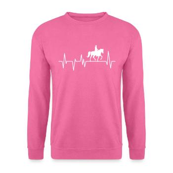 équitation - Sweat-shirt Unisexe - rose - Devant