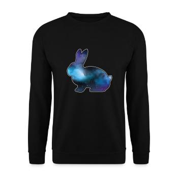 Lapin Animaux mignons Lapins Lièvre Faune Nature - Sweat-shirt Unisexe - noir - Devant - Alina (178cm) & Michal (187cm)