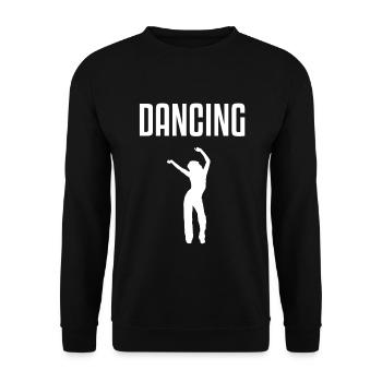 Tänzerin Musik Tänzer Tanzen Tanzschule - Unisex Sweatshirt - black - Front - Alina (178cm) & Michal (187cm)