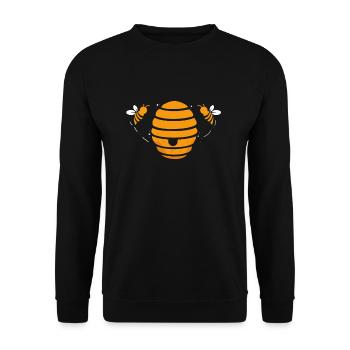 Imkerin Biene Honig Imker Imkern Imkerei - Unisex Sweatshirt - black - Front - Alina (178cm) & Michal (187cm)