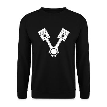 Auto Tuning Rennauto Tuner - Unisex Pullover - Schwarz - Vorne - Alina (178cm) & Michal (187cm)