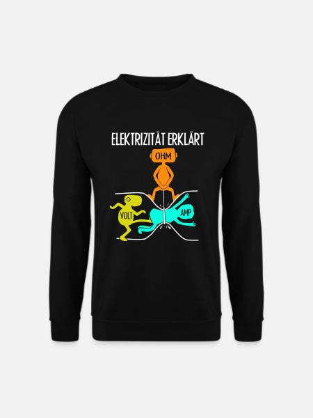 Elektriker Handwerker Spruch - Unisex Pullover - Schwarz