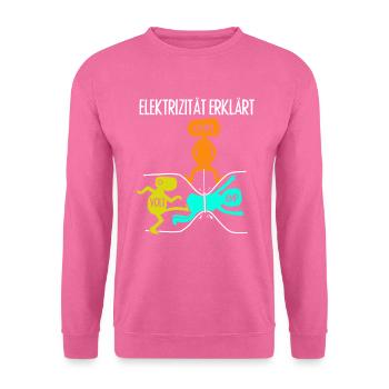 Elektriker Handwerker Spruch - Unisex Pullover - Pink - Vorne