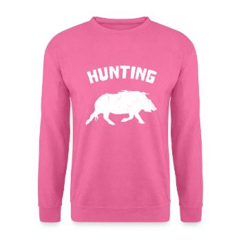 Chasser le cerf - Sweat-shirt Unisexe - rose - Devant