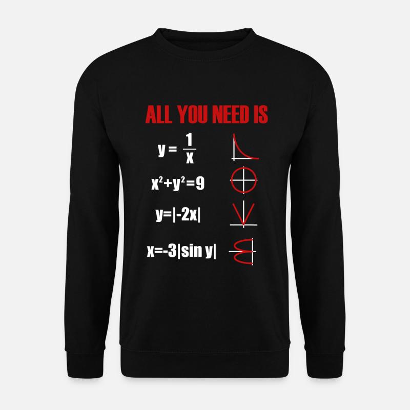 Professeur de mathématicien - Sweat-shirt Unisexe - noir