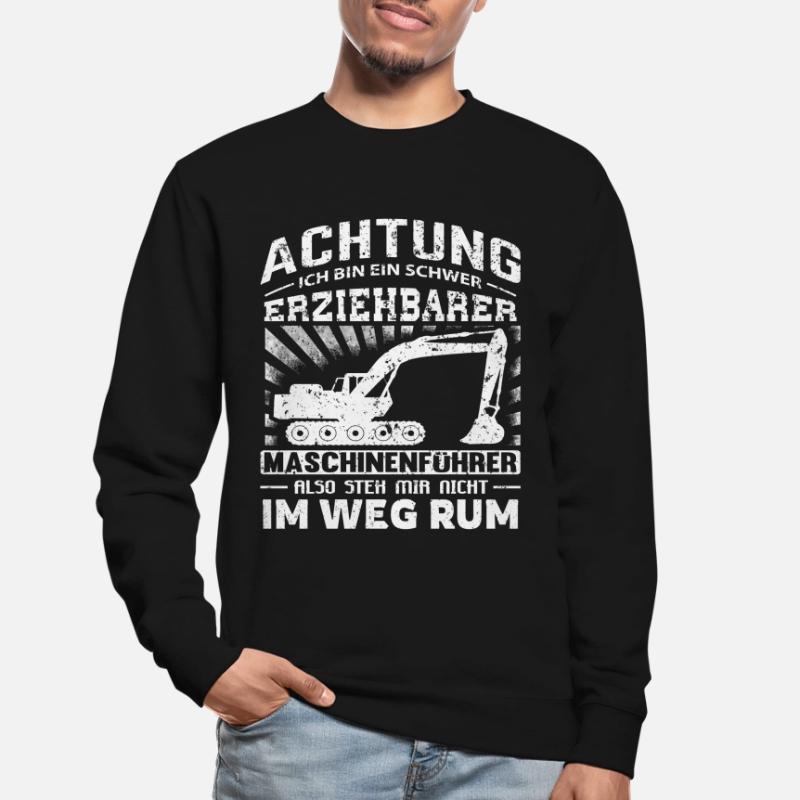 Lustiges Baggerfahrer Bagger Baggerführer baggern Unisex Pullover