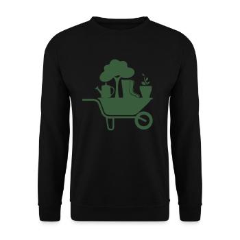 Garten - Unisex Pullover - Schwarz - Vorne - Alina (178cm) & Michal (187cm)