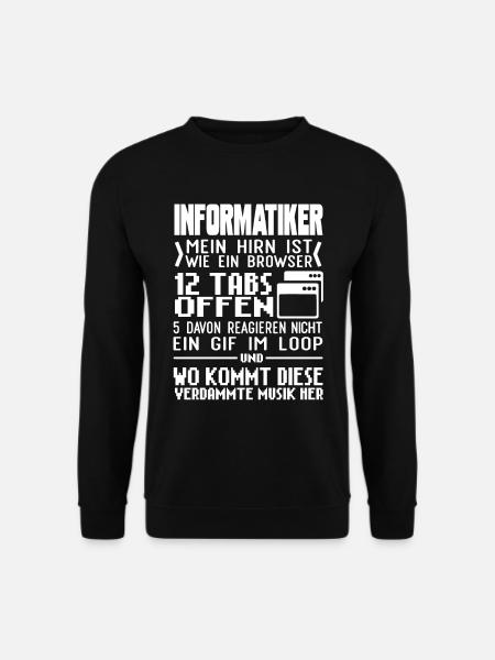 Programmierer Programmieren Spruch - Unisex Pullover - Schwarz