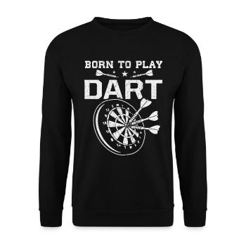 Darts Dart Darts Gift Darts Dartboard - Sweat-shirt Unisexe - noir - Devant - Alina (178cm) & Michal (187cm)