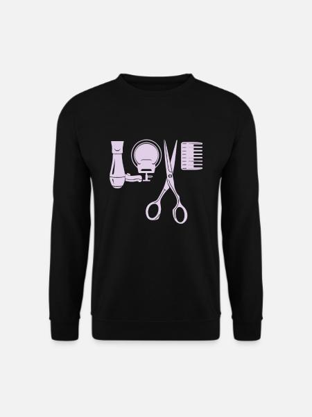 Coiffeur coiffeur coiffeur - Sweat-shirt Unisexe - noir