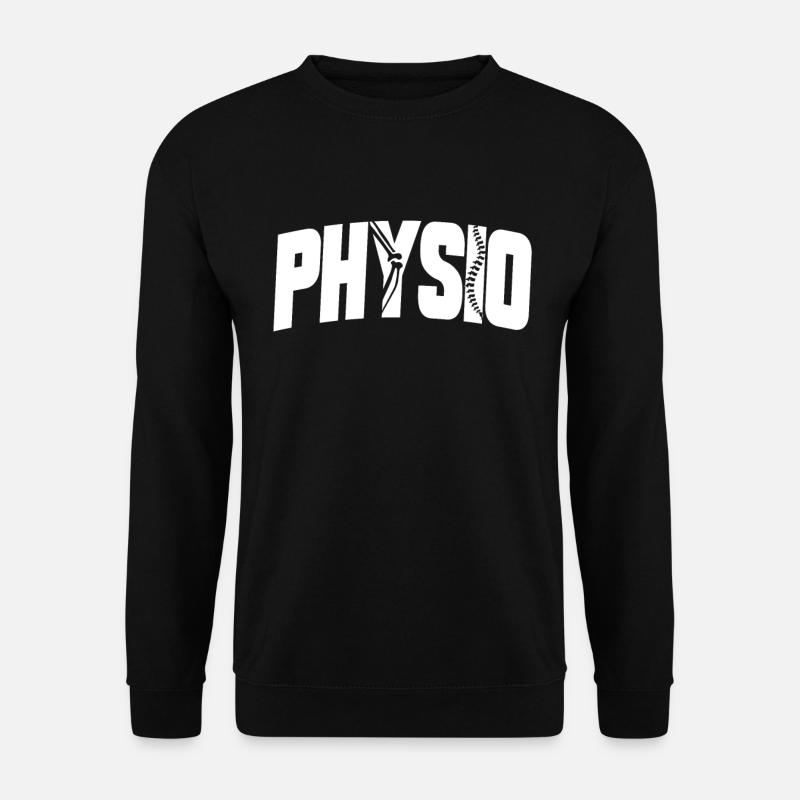 Physiotherapeut Physio Physiotherapie Therapie - Unisex Pullover - Schwarz