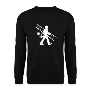 Chimney Chimney Sweep Chimney Sweep - Unisex Sweatshirt - black - Front - Alina (178cm) & Michal (187cm)