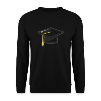 Student University Studies - Unisex Sweatshirt - black - Front - Alina (178cm) & Michal (187cm)
