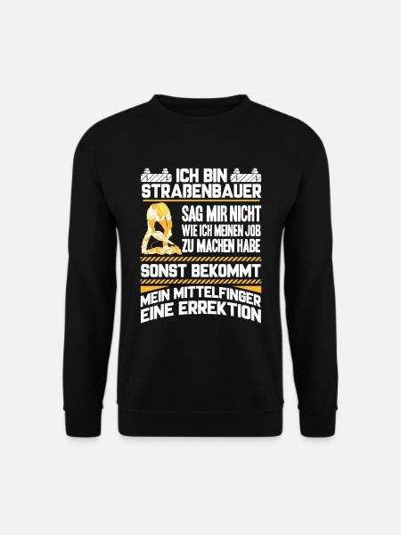 Baustelle Bauarbeiter Bau - Unisex Pullover - Schwarz