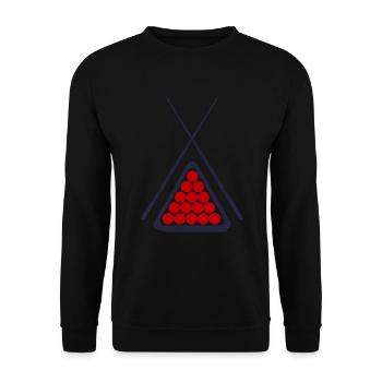 Billard - Unisex Pullover - Schwarz - Vorne - Alina (178cm) & Michal (187cm)