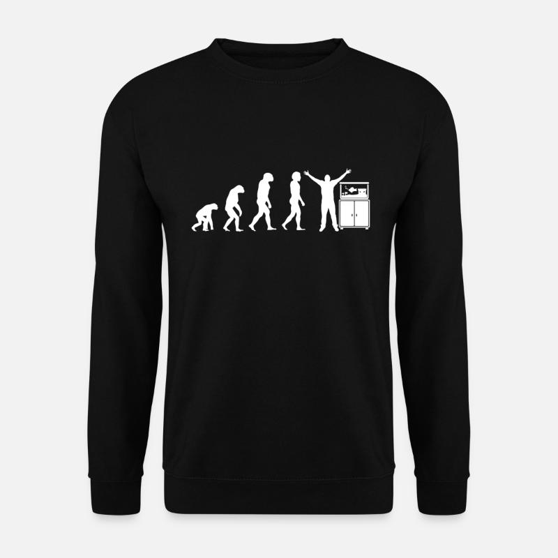 Fische Auquarium Evolution - Unisex Pullover - Schwarz