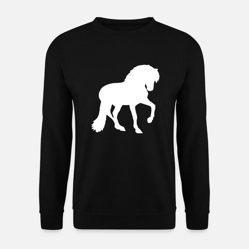 chevaux - Sweat-shirt Unisexe - noir