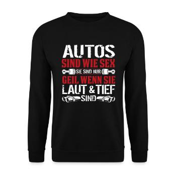 Tuner tuning mechanic - Unisex Sweatshirt - black - Front - Alina (178cm) & Michal (187cm)