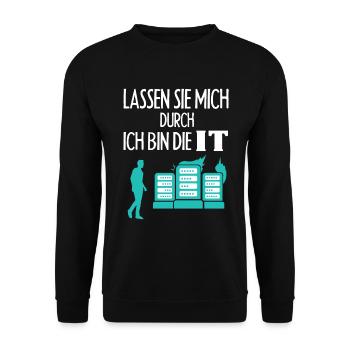 Programming computer scientist computer - Unisex Sweatshirt - black - Front - Alina (178cm) & Michal (187cm)