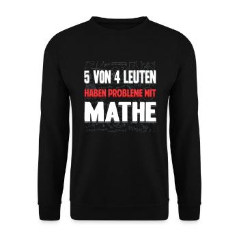 Math mathematician student - Unisex Sweatshirt - black - Front - Alina (178cm) & Michal (187cm)