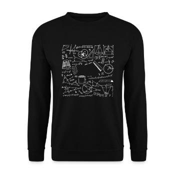 mathematician - Unisex Sweatshirt - black - Front - Alina (178cm) & Michal (187cm)