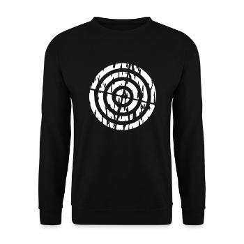 Sportschütze Schütze Sportschießen - Unisex Pullover - Schwarz - Vorne - Alina (178cm) & Michal (187cm)