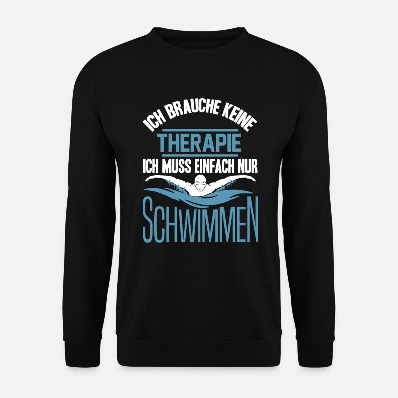 Schwimmer Schwimmsport Schwimmen Wasser - Unisex Pullover - Schwarz
