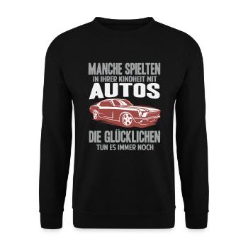 Car racing car tuning - Unisex Sweatshirt - black - Front - Alina (178cm) & Michal (187cm)